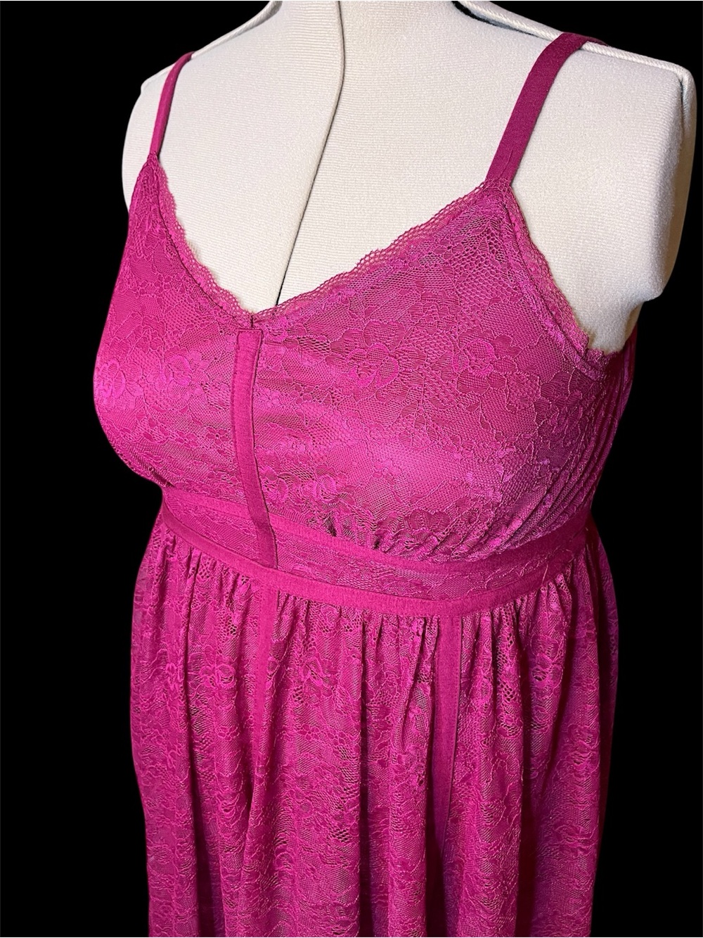 Torrid Raspberry Lace Dress - Picture 2 of 4